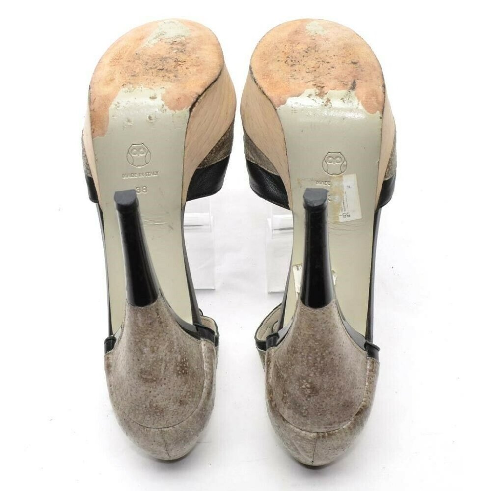 Jason Wu Open Toe Ankle Strap Platform Heels Sz 38 - image 5